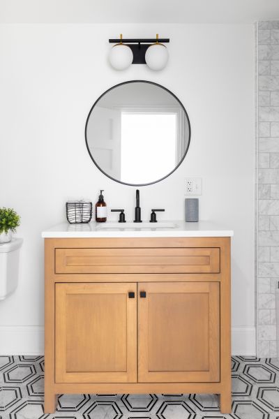 Custom Vanity Installation in Little Elm